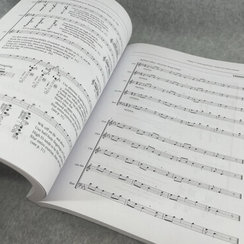 Teaching‎ Woodwinds by H Gene Griswold Program Repertory Fingering Charts Book
